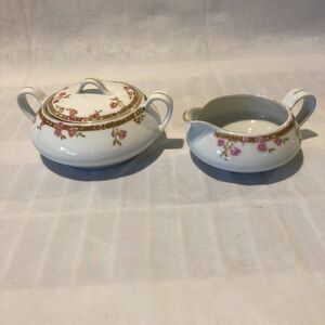 Vintage Royal Epiag Sugar/creamer Bowl echo Floral.       F1